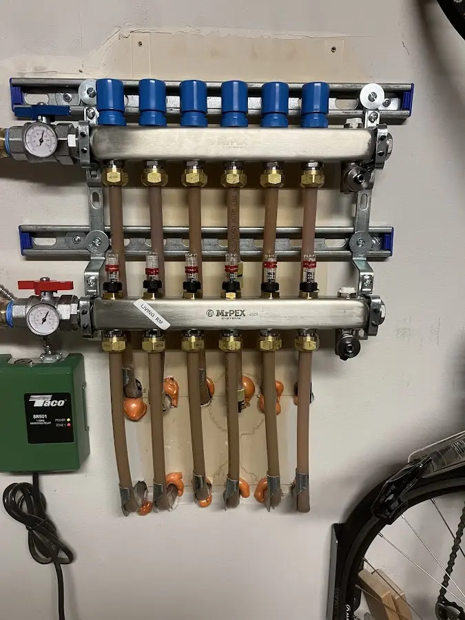 Plumber performing Gas Leak Detection at a residential property in Vassar